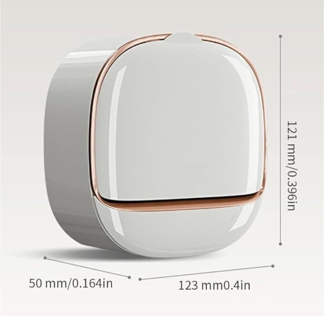 Wall Mounted Self-Draining Soap Holder with Flip Cover | Waterproof No-Drill Adhesive Soap Box | Bathroom Soap Dish Organizer | ABS Plastic